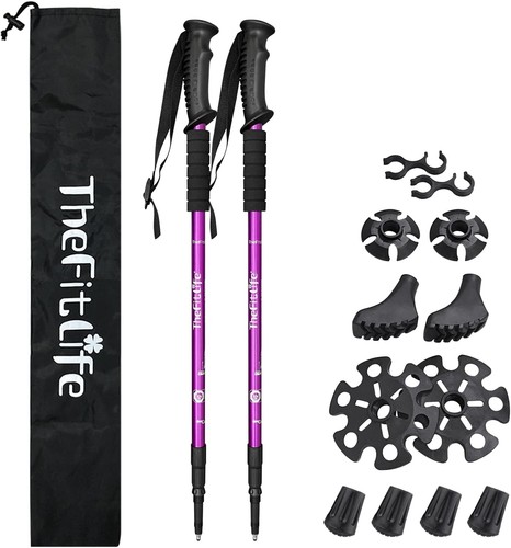 Telescopic trekking poles - trekking, for
