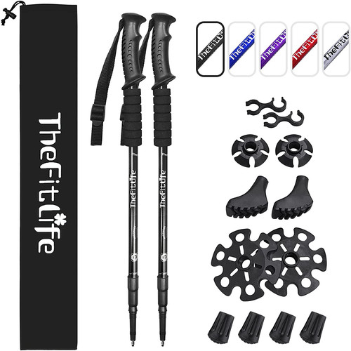 Telescopic trekking poles - poles, for